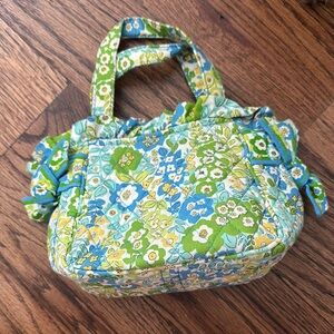 Vera Bradley Green and Blue Quilted Tote